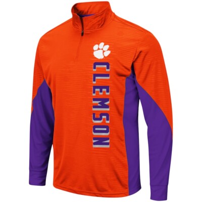 Clemson Tigers Men's Colosseum Bart Windshirt 1/4-Zip Pullover - New With Tags!