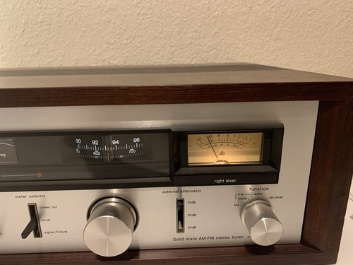 Vintage Denon Precision Audio Component TU-501 Tuner Audiophile In Wood Case - Picture 4 of 11