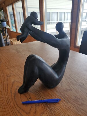 Mother & Child Baby Motherhood Abstract Human Figure Sculpture Modern Beautiful
