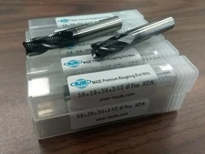 3/8" M42 cobalt roughing end mills AlCrN coated 10pc for $98.00 free ship-new