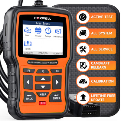 FOXWELL NT510 Elite for CHRYSLER Bidirectional Car OBD2 Scanner Diagnostic Tool