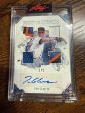 Tom Glavine 2021 Leaf Art of Sport Patch Auto 1/2 Braves HOF SSP RARE