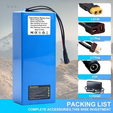 48V 10Ah Motorcycle Battery with 20A BMS, for 100W-1000W Outdoor Projects