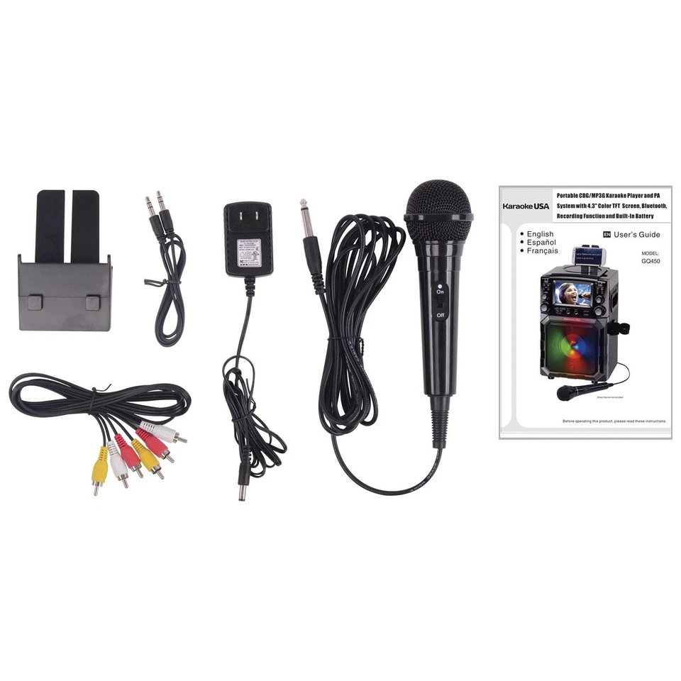 Karaoke USA Portable CDG/MP3G Karaoke Player w/ 4.3-Inch Color TFT Screen - Image 2 of 4