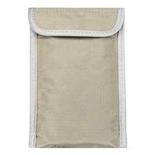 1 Pcs Faraday Bags, 7.3 x 4.3 Inch Phone Fob Protector Faraday Bags, Cream White
