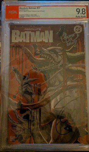 Absolute Batman #17 PSA 9.8 Dual Signed Scott Snyder Rachta Lin MegaCon Foil