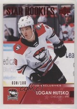 2021-22 Upper Deck AHL Star Rookies Exclusives 38/100 Logan Hutsko #101 o1h