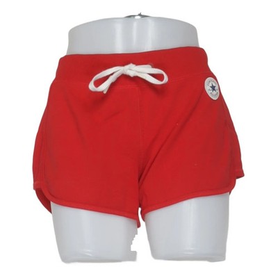 Converse, Freizeitshorts, Größe: XS, Rot, Baumwolle/Elasthan, Einfarbig #2wv