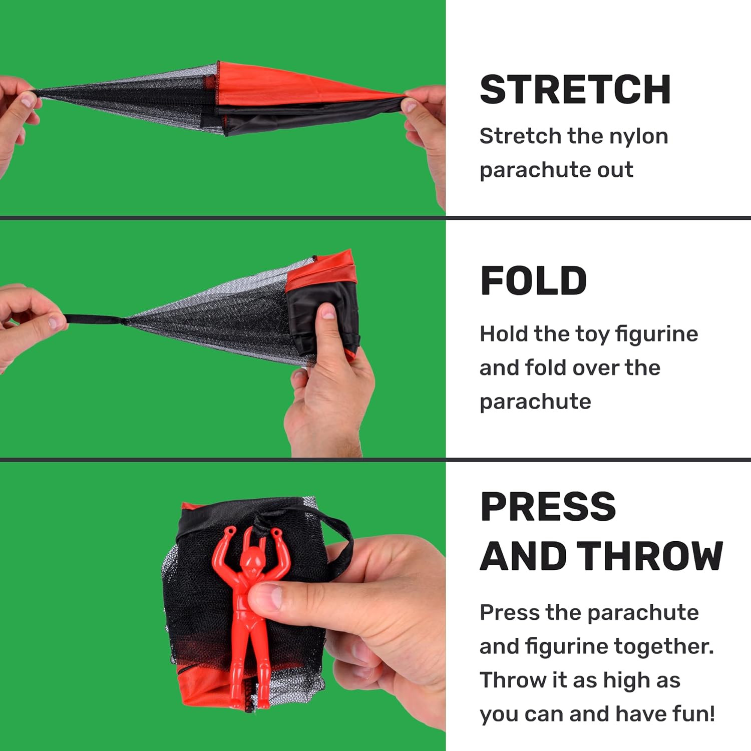 Parachute Toys for Kids - Tangle Free Outdoor Flying Parachute Men, Top Indoor &