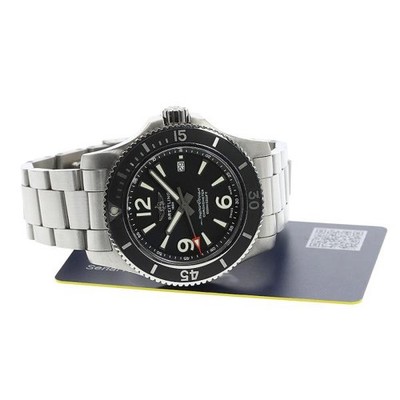 Breitling Superocean 44 A17367 44mm SS Black Dial Automatic Watch #C5821