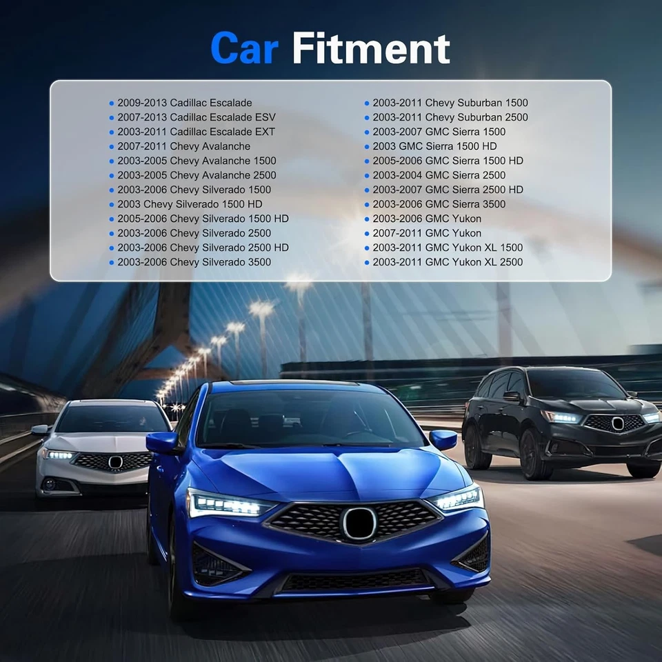 700191 Front A/C  Blower Motor w/Fan for 2003-2006 GMC Sierra 3500 6.0L 6.6L V8 Foto 4 de 4