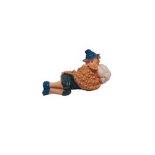 Pastore statuina Dormiente 6,5 cm di plastica per presepe