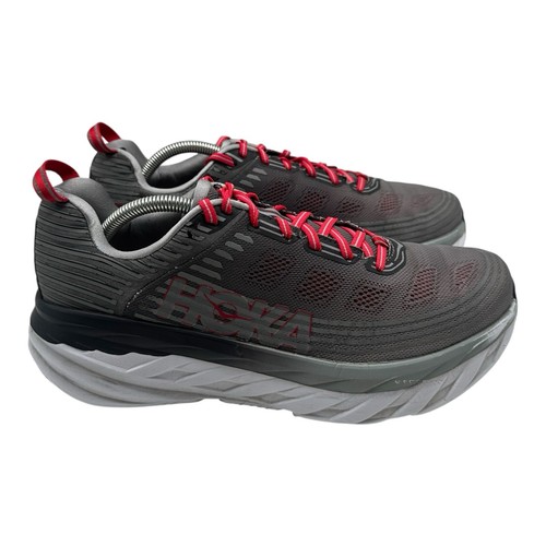 Hoka One One Bondi 6 Laufschuhe Herren Gr. 11,5 Grau Legierung Turnschuhe 1012971-ASGY