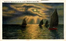 Rehoboth Beach, Del, Tichnor Brothers, Boston, Mass, U.S.A Postcard