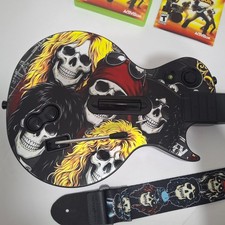 Xbox 360 Guitar Hero Gibson Les Paul Guitar Wireless Controller Bundle 2 Games