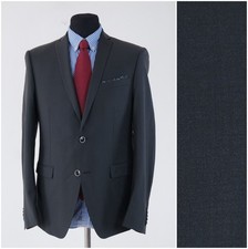 Mens Grey Blazer 40R UK Size TOOFASHION Wool Sport Coat Jacket