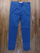 NO CUSTOMS TAX EMILIO PUCCI blue skinny cotton pants trousers Size 40 IT / 6 US