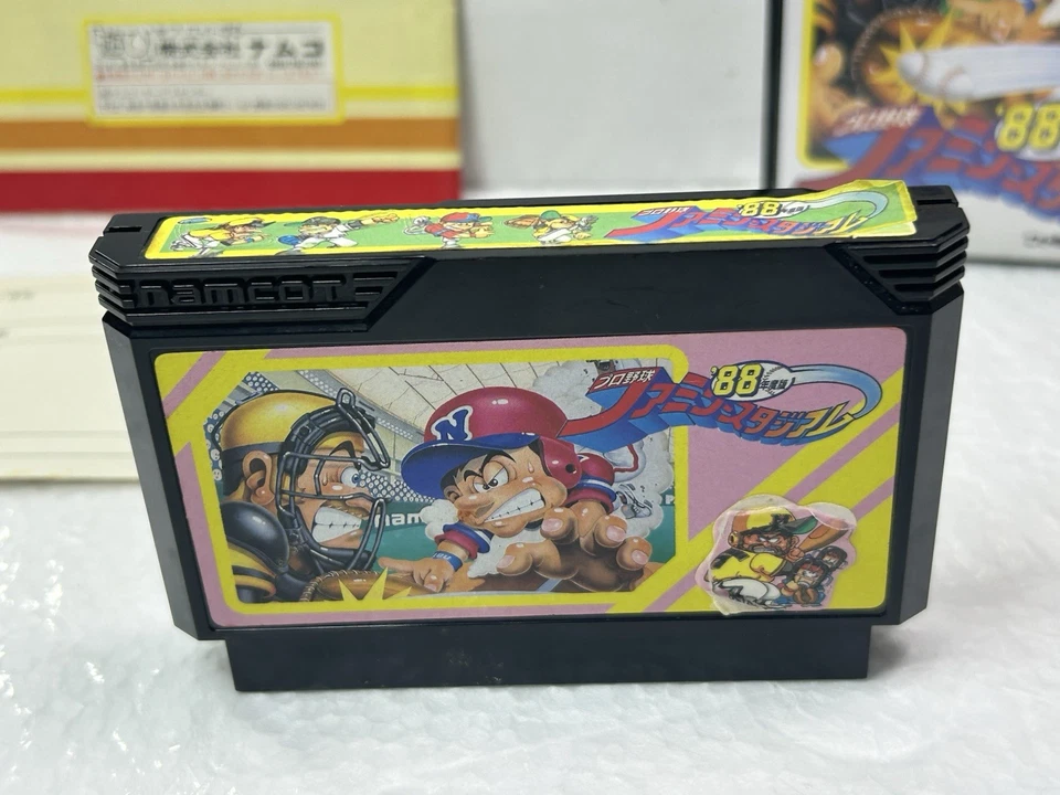FAMILY STADIUM 88 Namcot Famista Fami Sta Famicom Nintendo 2237 Complete CIB!! - Image 4 of 4