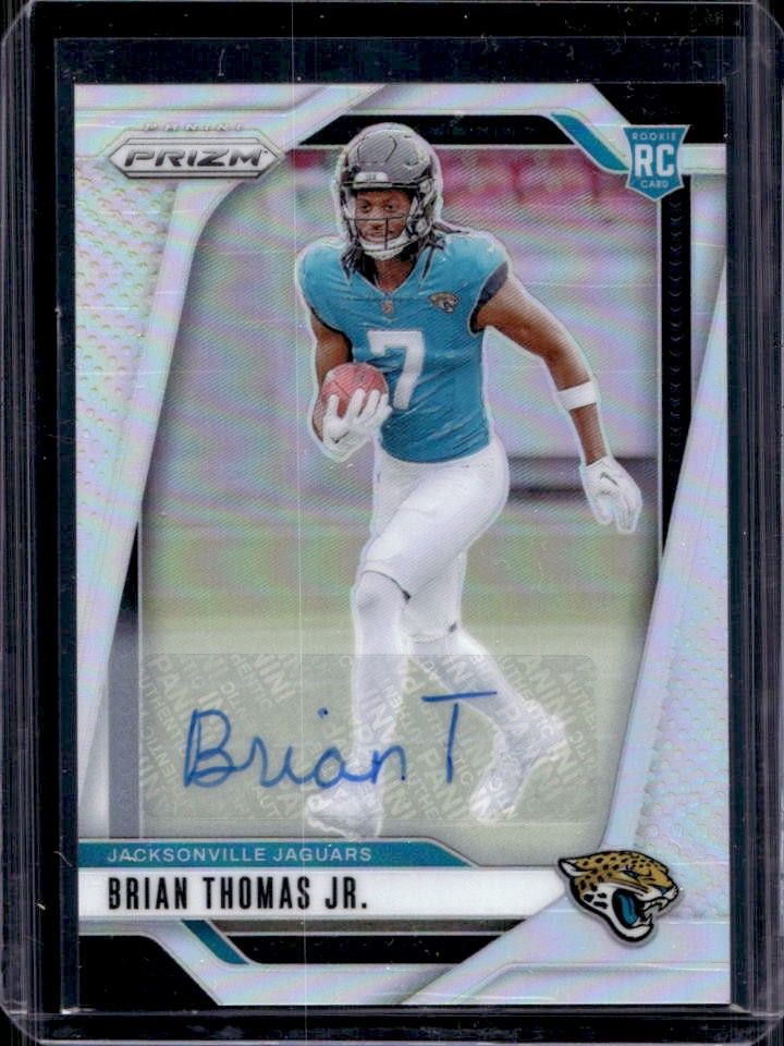 2024 Prizm Brian Thomas Jr. Auto RC Silver Rookie #314 Jaguars