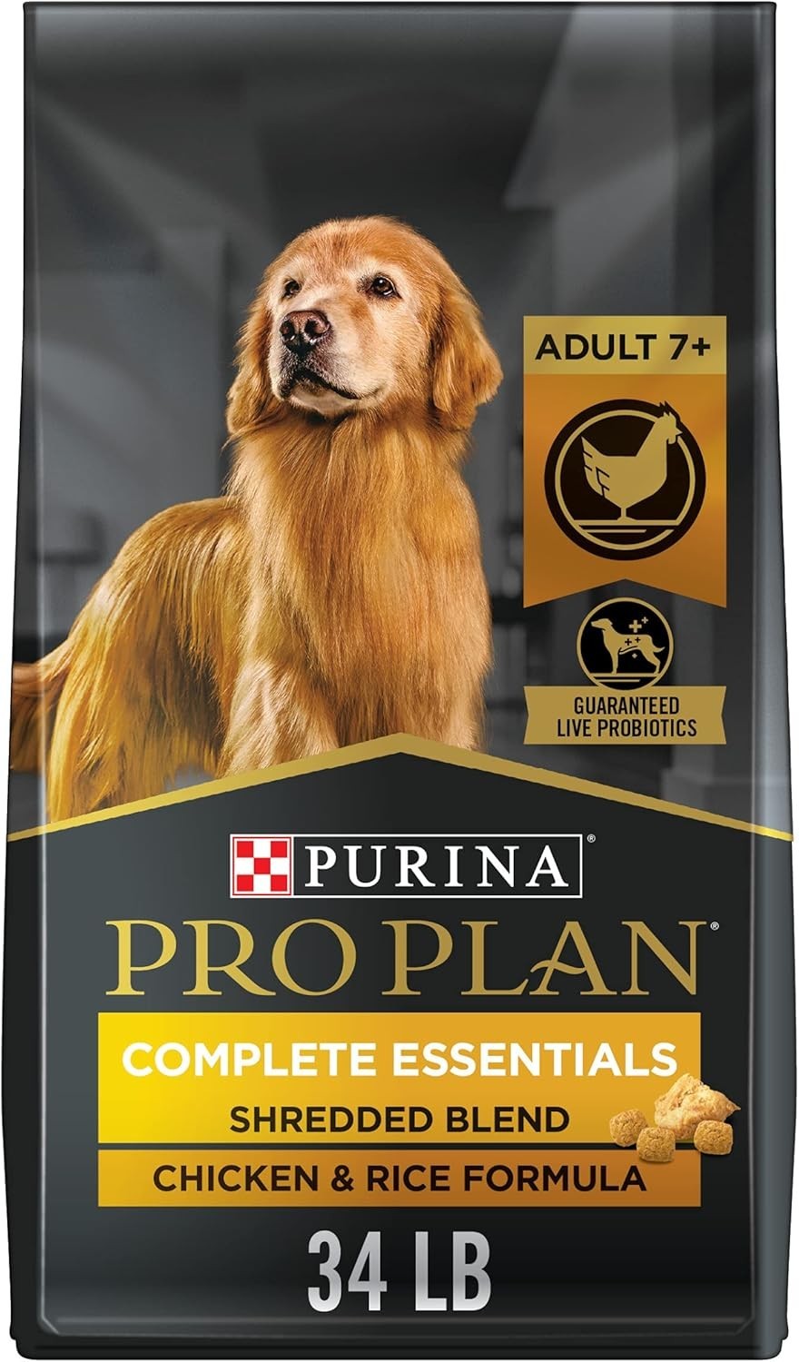 W/ Probiotics Dogs Shredded Blend Chicken & Rice Formula 34 Lb.