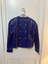 Vintage 1980s Lord  Taylor Leather Skirt Suit