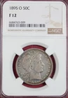 1895-O BARBER HALF DOLLAR NGC F12