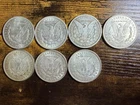 1988 - 1921 Silver Morgan Dollar Lot of 7 $1 Mixed Date Coins - "O" and "D"