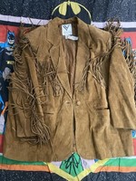 Vintage Venezia Women’s NWT Suede Leather Western Wear Jacket Size 26/28
