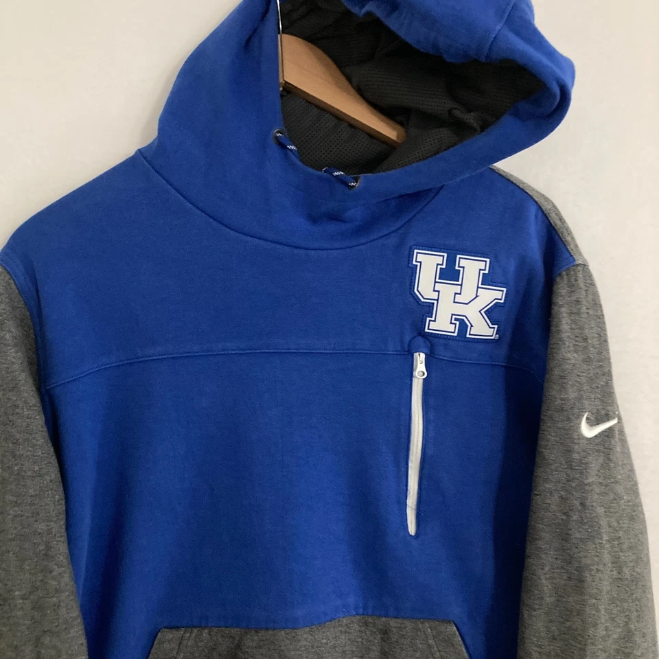 Nike University Kentucky Wildcats Hoodie L Colorblock UK Pullover Sweater - Image 2 of 4