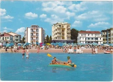 JESOLO LIDO - VENEZIA - ALBERGHI VISTI DAL MARE - VIAGG. 1964 -75945-