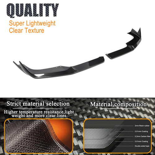 Spoiler labbro anteriore Dry Carbon adatto per BMW F95 X5M 2020-2022 - Foto 4 di 7