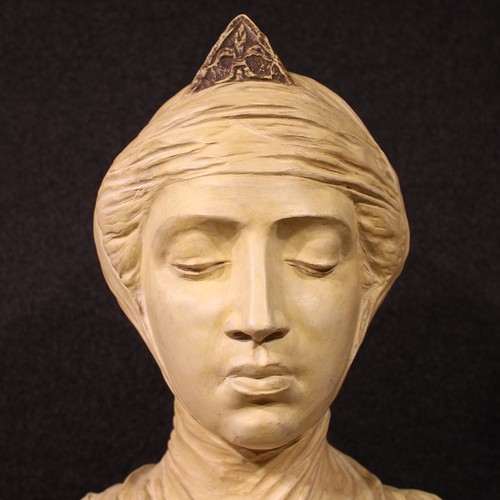 Sculpture Terracotta Beatrice Art Large Statue Opera Antique Xx Century - Picture 12 of 12
