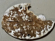 🇩🇪 WW2 German ID Tag–Ground-Dug Eastern Front Recovery–Stalingrad Sector Relic