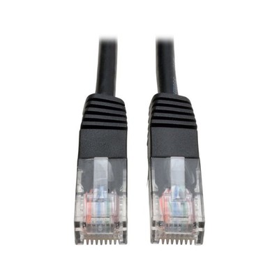 EATON N002-010-BK Cat5e 350MHz Molded Patch Cable (RJ45 M/M) - Black, 10-ft