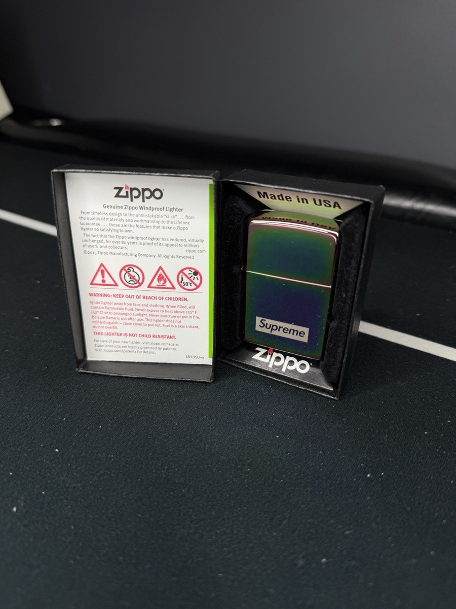 supreme Spectrum Iridescent Zippo ジッポ Brand New Supreme Spectrum Iridescent Zippo lighter, Made in U.S.A