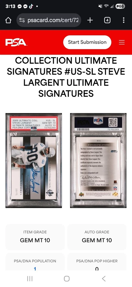 2005 Ultimate Collection Ultimate Sluggers Materials 10. 10. Dual grade - Image 3 of 4