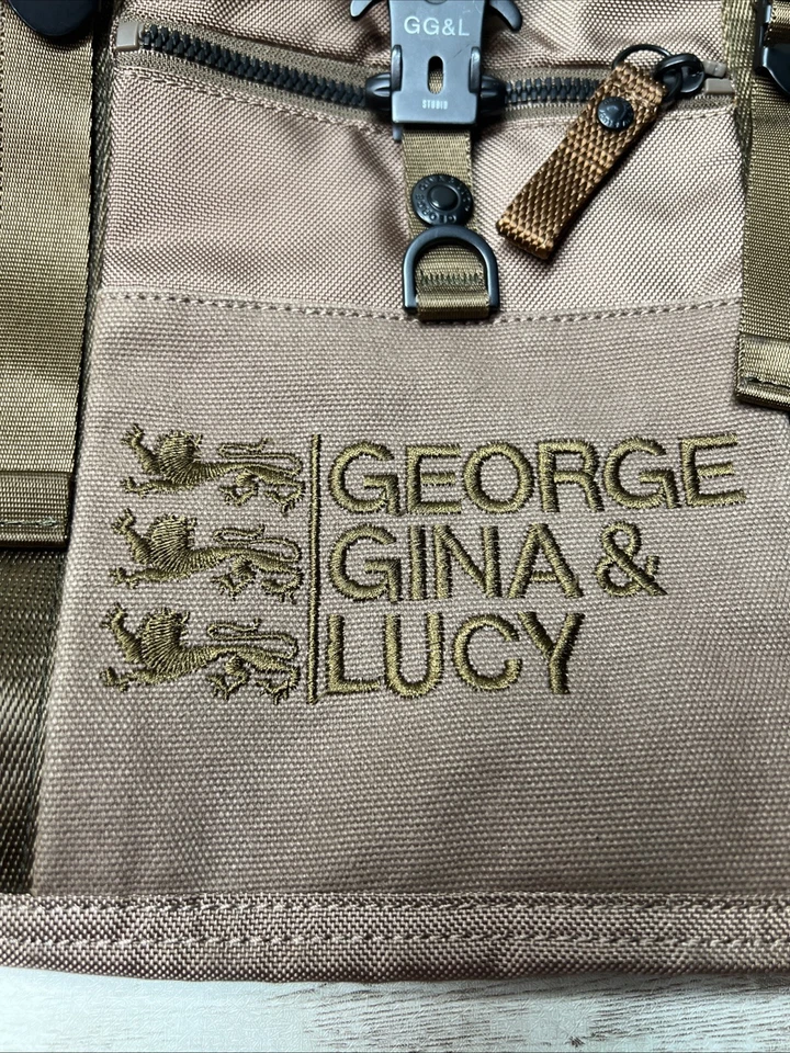 George Gina & Lucy Beaty box 2004 GGL Bag Y2k / Brown Embroidered Camo VTG - Image 3 of 4