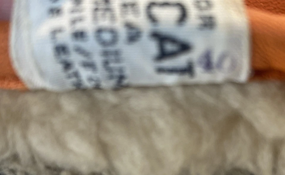 Guantes Gato Ártico DE COLECCIÓN Moto de Nieve Naranja y Negro Cuero Talla Mediana  Foto 4 de 4