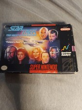  Star Trek TNG Future's Past SNES Action Adventure w/ Manual
