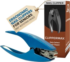 Ergonomic Nail Clippers for Seniors & Adults – Doctor-Designed with Rotating Hea