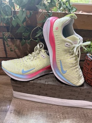 Nike ZoomX Invincible Run Women s Size 7 Neon Green Pink Blue Running Shoes