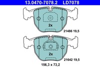 Bremsbelagsatz Scheibenbremse ATE Ceramic 13.0470-7078.2 FüR BMW E39 E38 X5 E53