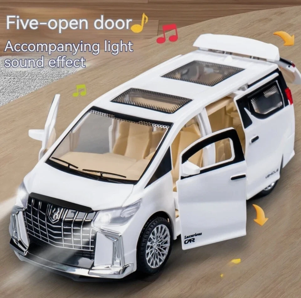 1/32 Toyota Alphard MPV VAN Alloy Children Model Car Diecast Toy Vehicle Sound — 第 3/4 张图片