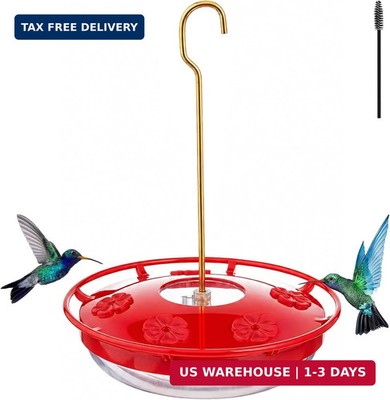 FEED GARDEN Hummingbird Feeders for Outdoors,16oz Leak-Proof Dish-Style Nectar F