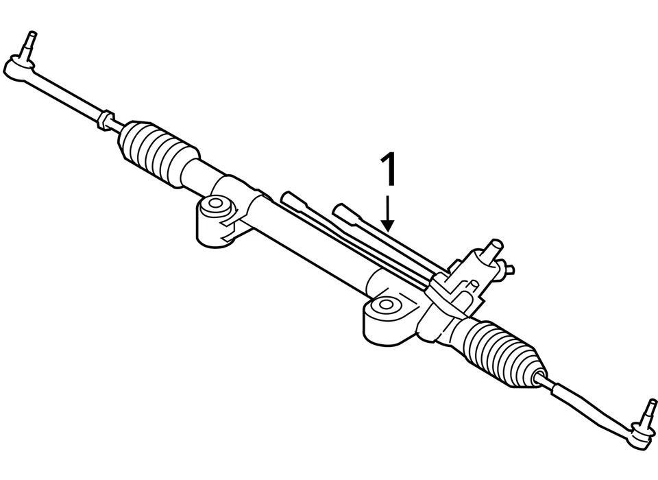 Steering Gear/Rack Power Rack And Pinion RWD Fits 08-12 INFINITI EX35 2525009 Foto 4 de 4