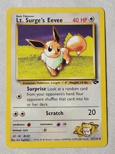 Played (LP) Lt. Surge's Eevee- Non-Holo #51 Gym Challenge  Pokemon TCG on eBay