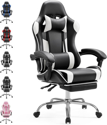 Sweetcrispy Gaming Stuhl,Ergonomischer Bürostuhl Mit Fußstütze,Gamer PC Stühle M