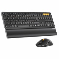 Bluetooth Tastatur Maus Set, KM60 Full Size, Kabellos, Funk Tastaturset, Pc