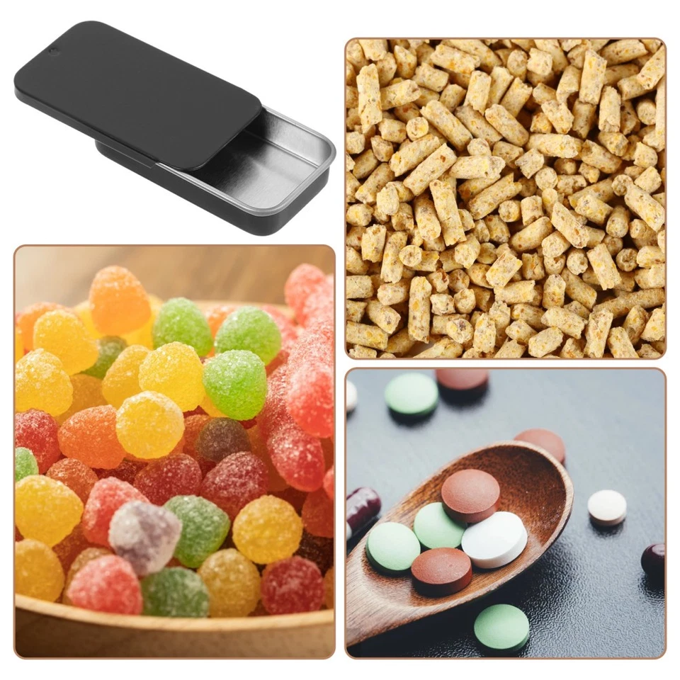  2 Count Decorative Storage Box Halloween Candy Small Tin Boxes with Lids - Image 3 of 4