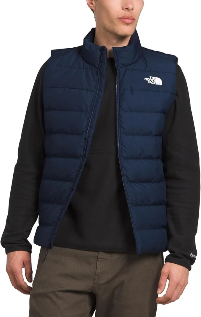 New The North Face Men's Aconcagua 3 Insulated Down Vest Summit Navy Large